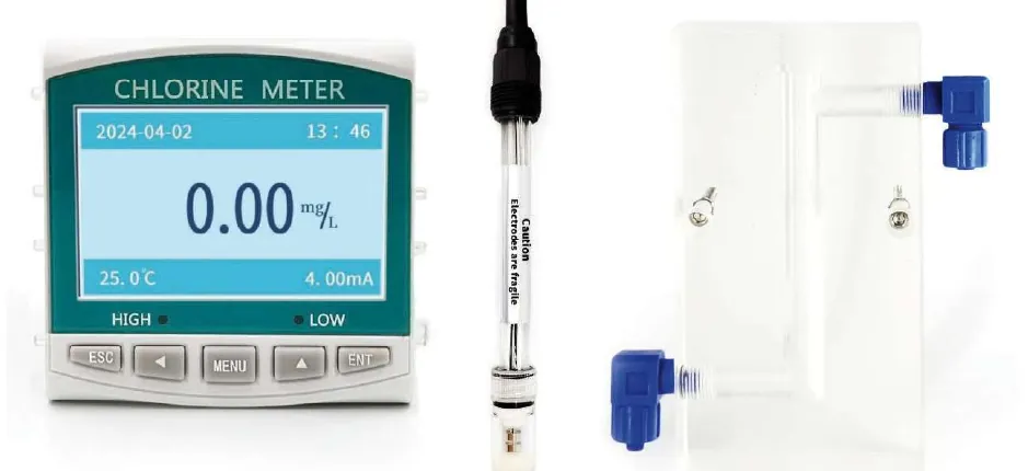 Chlorine Meter CL102 with Flow Cell